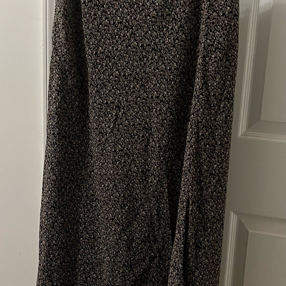 Mimi Maternity Black Vintage Floral Maxi Skirt